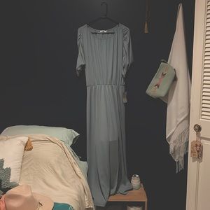 NSR size medium dusty blue long dress
